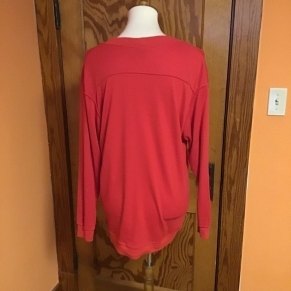 Red vintage 80s oversized slouchy cardigan - Picture 7 of 8